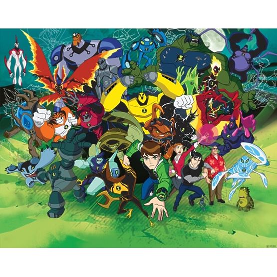 3D Ben 10 - 2 Wall Mural