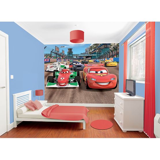 3D Disney Cars Wall Mural
