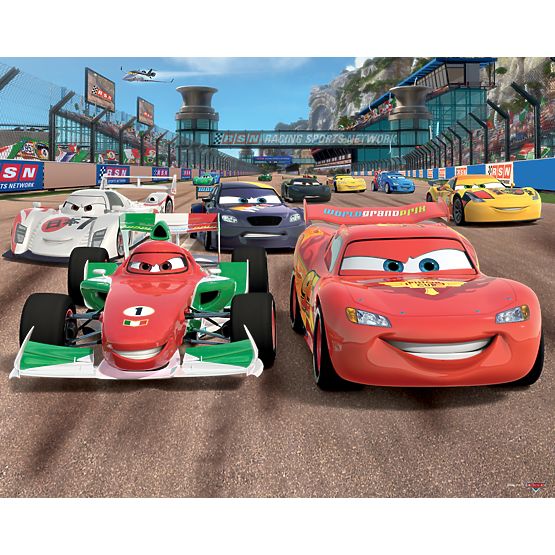 3D Disney Cars Wall Mural