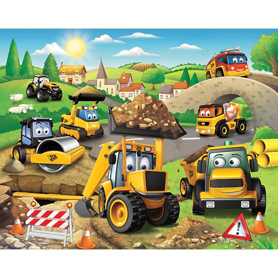 3D My First JCB II Wall Mural