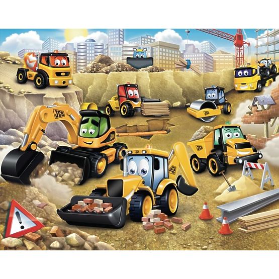 3D My First JCB Wall Mural