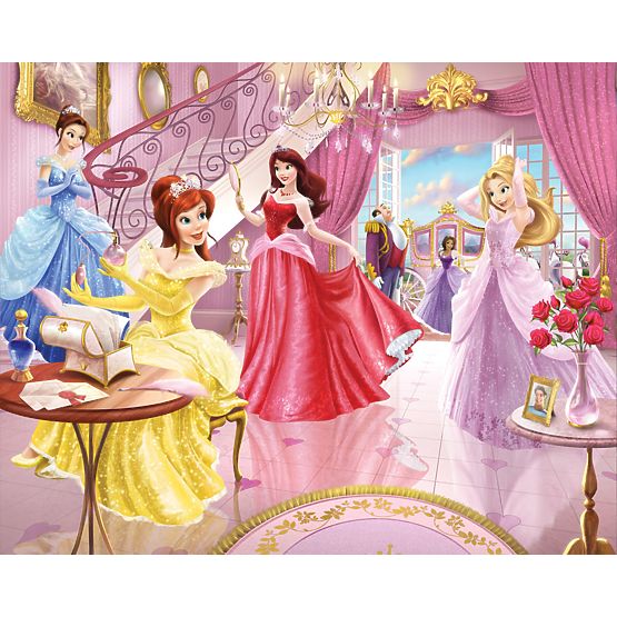 3D Princess Wall Mural