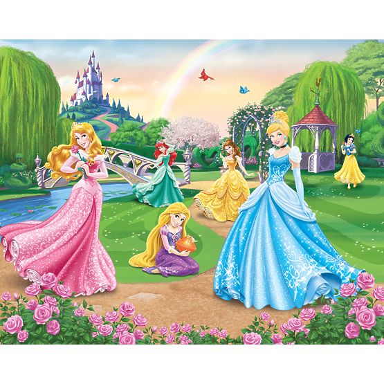3D Princess Wall Mural