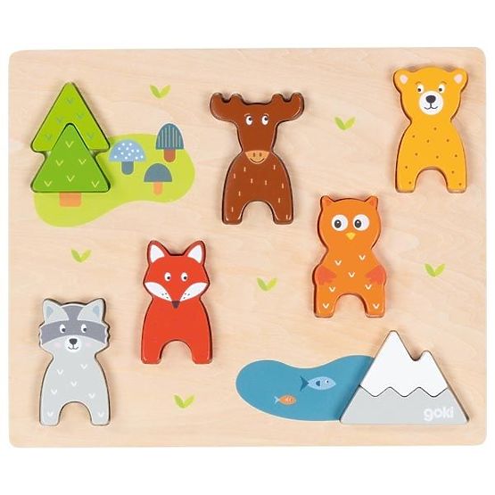 3D Puzzle Forest Animals