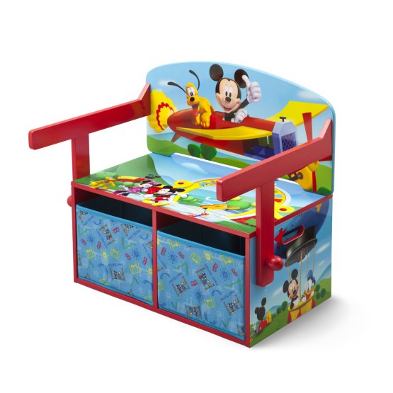 Kids' Bench with Storage Space - Mickey Mouse