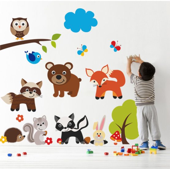 Wall Decoration - Teddy Bear and Animals