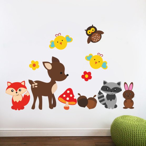 Wall Decoration - Fawn and Animals