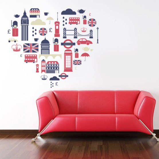 Wall Decoration - English Heart