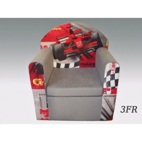Formula 1 Children's Armchair - Grey