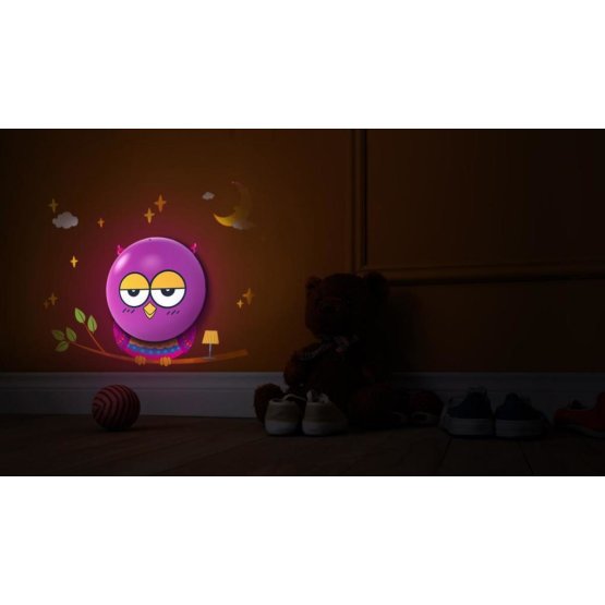 Children's Nightlight with Owl Sticker