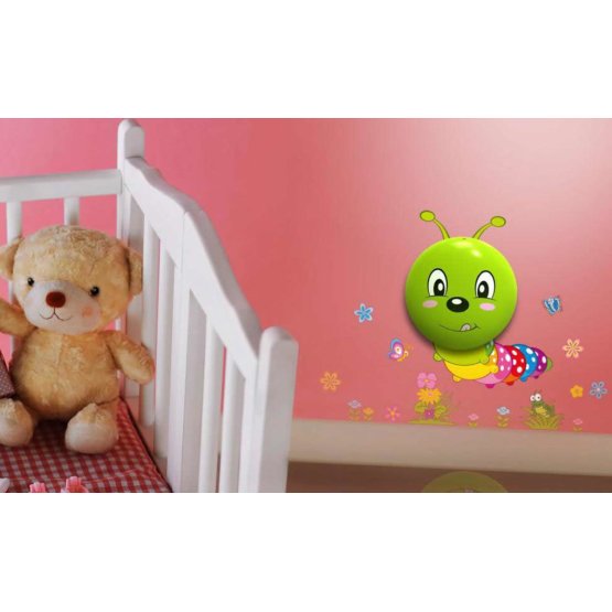 Children's Nightlight with Caterpillar Sticker