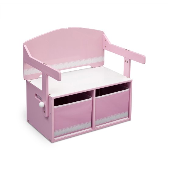 Kids' Bench with Storage Space - Pink