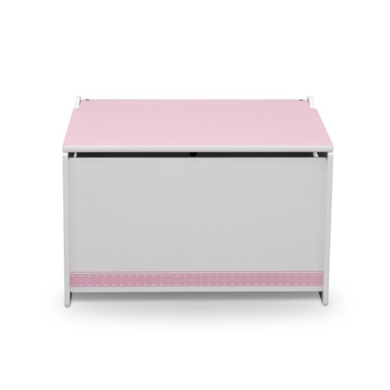 Wooden Toy Chest - Pink