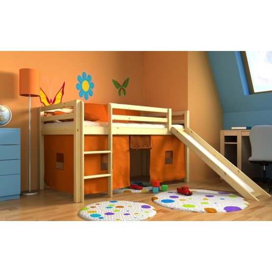 Gabi Children's Mid Sleeper Bed with Slide