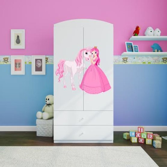 Ourbaby wardrobe cupboard - Princess with horse