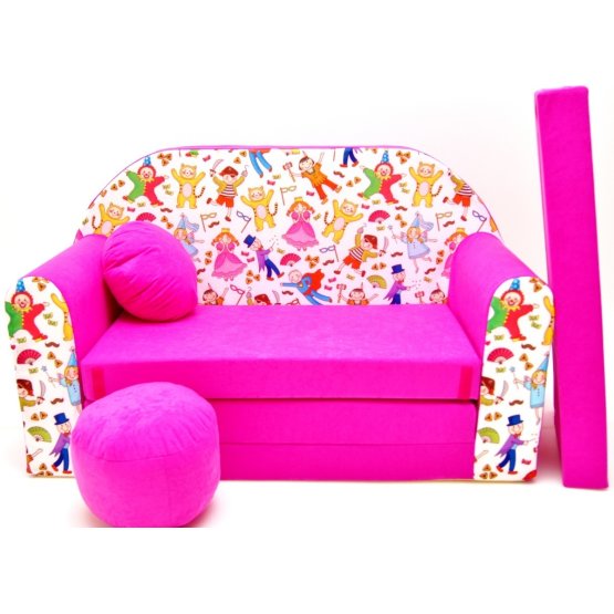 Kids' sofa Carnival - pink
