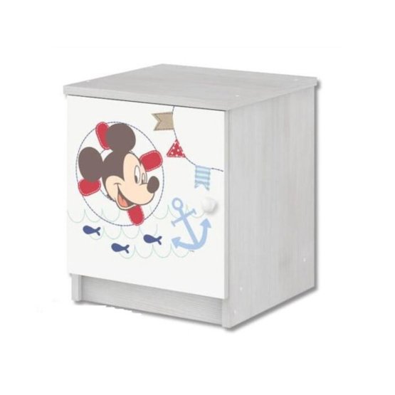 Children's bedside table Mickey Mouse - Norwegian pine decor