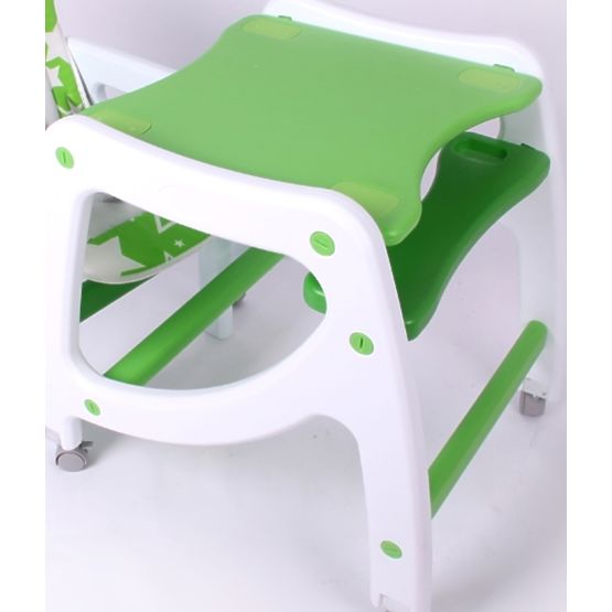 5-in-1 Children's High Chair - Green Butterfly
