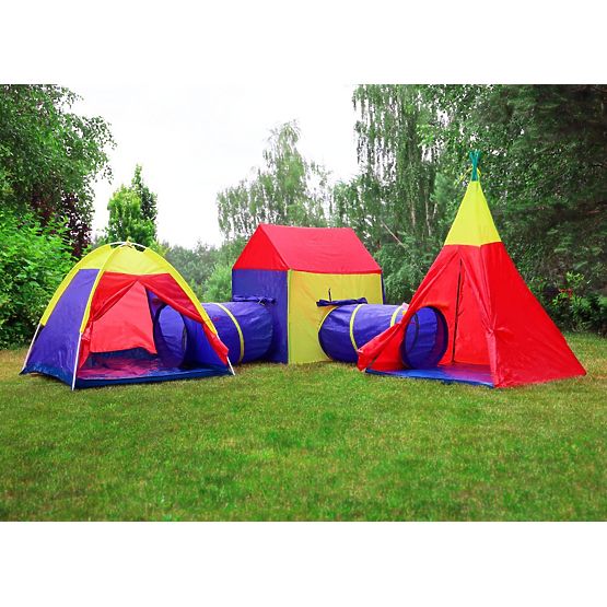 5-in-1 Children's Tent Set House + Tunnels IPLAY