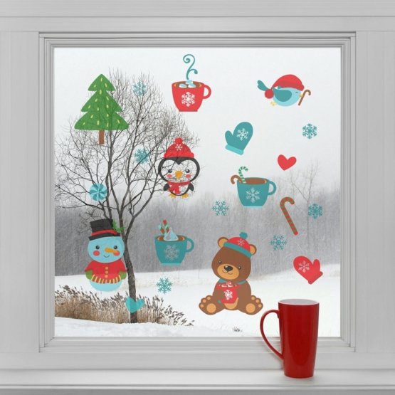 Christmas decoration to window - Christmas tranquility