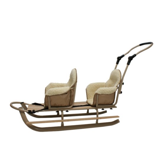 Beige sleds for twins Duo - different colors of seats