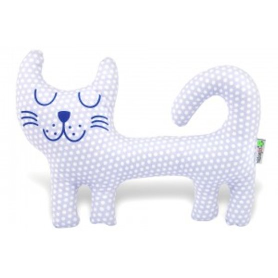 Textile toy - White dotted kitty