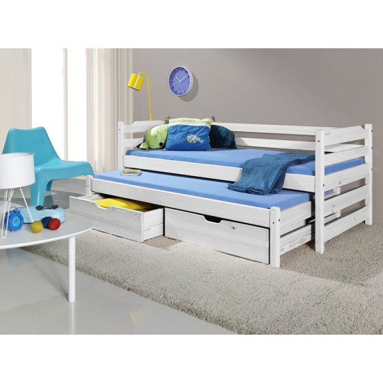 Baby cot with extra bed Sam white