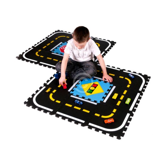 Jigsaw Puzzle Children's Play Mat - Racing Track