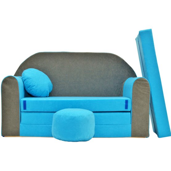 Children's sofa Misty - gray-blue