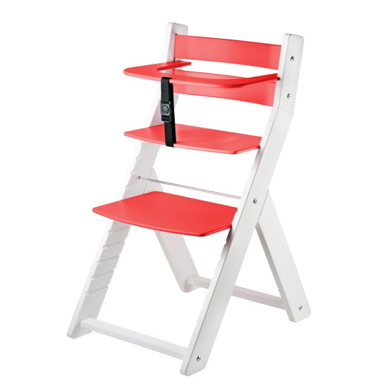 High adjustable chair LUCA - red