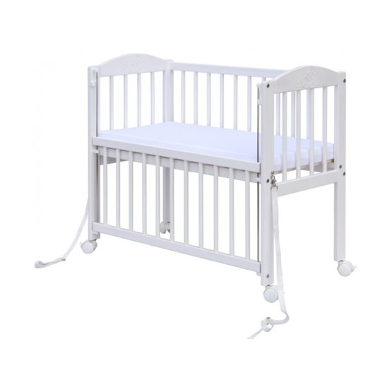 Cot for parents' bed BABY Scarlett - white