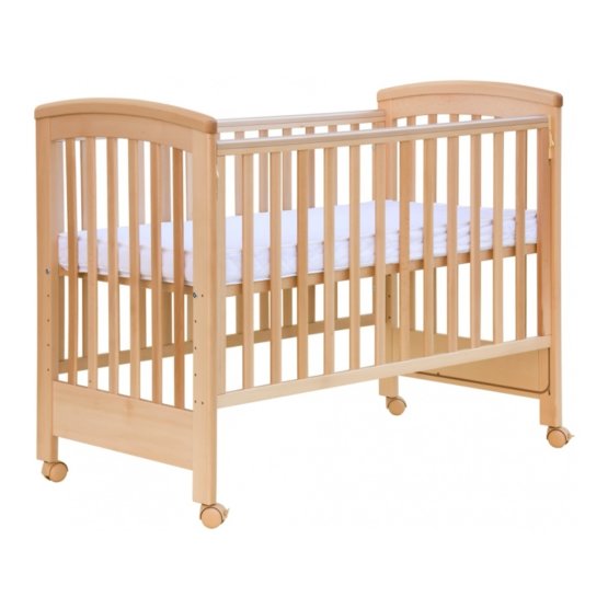 Scarlett Laura Baby Cot with Removable Side - Natural