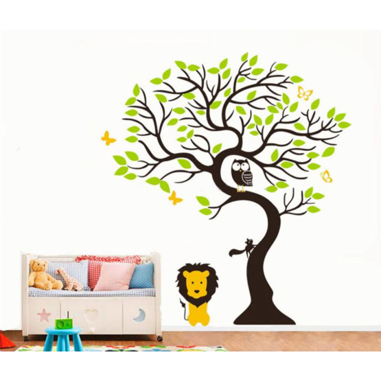 Tree and Lion Wall Decoration