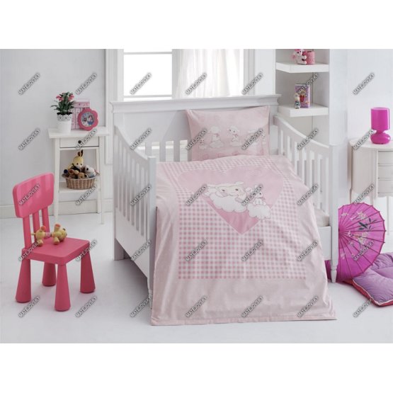 Sheep Children's Bedding Set - Pink