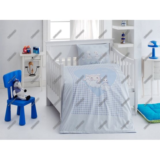 Sheep Children's Bedding Set - Blue