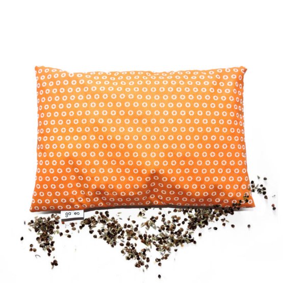 Buckwheat pillow ZOO orange