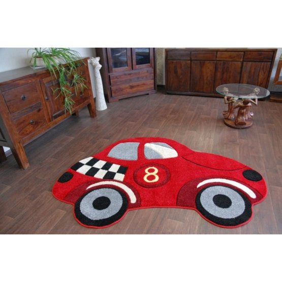 CAR Children's Rug - Red