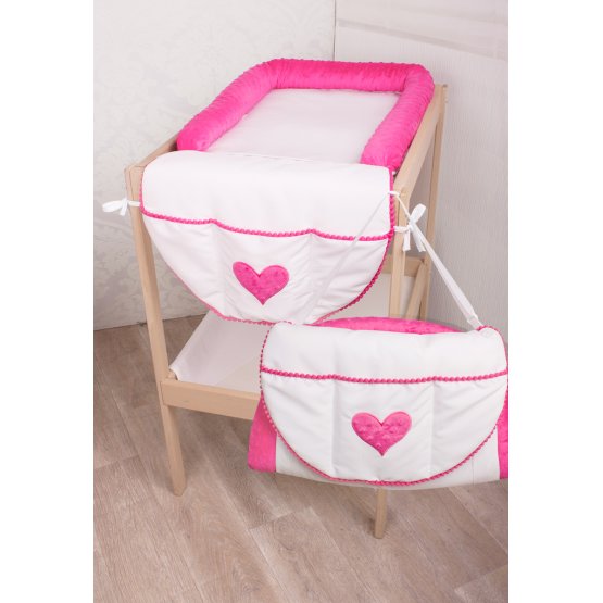 Diaper pad a bag 2v1 minka pink