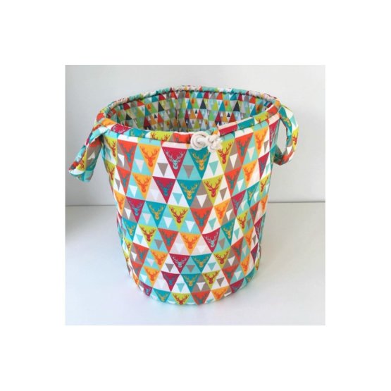 Double sided basket to toys - Mint hart
