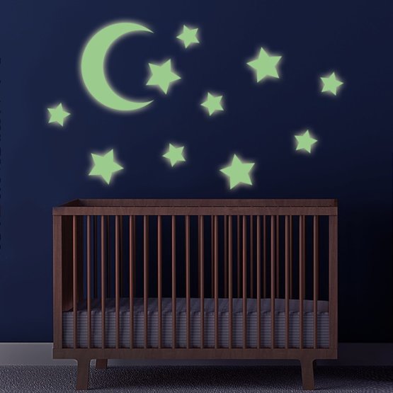 Wall stickers - Moon and shining stars