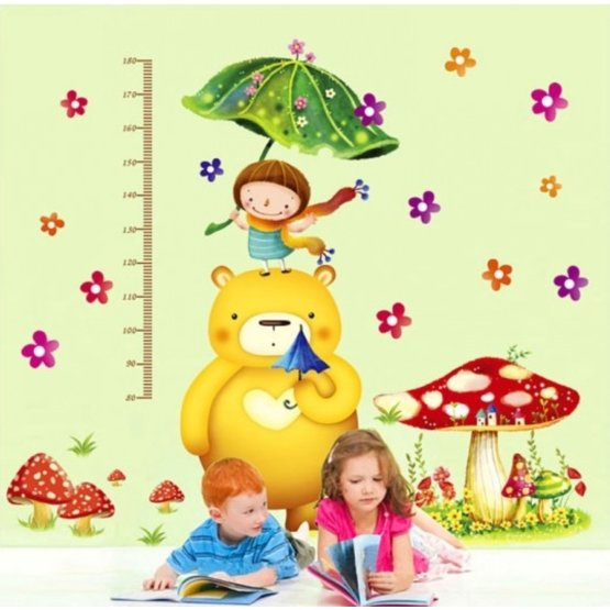 Wall Decoration - Teddy Bear with Umbrella