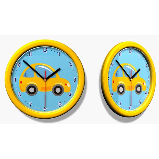 Children's Clock No. 27 - Yellow Car