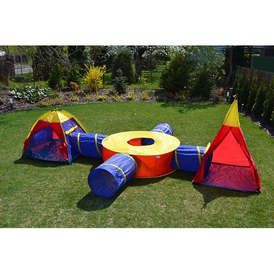 7-in-1 Children's Tent Set Houses + 4 Tunnels