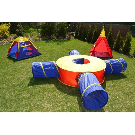 7-in-1 Children's Tent Set Houses + 4 Tunnels