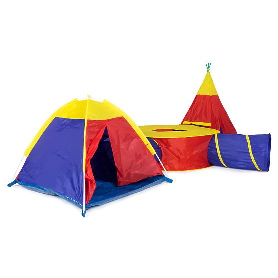 7-in-1 Children's Tent Set Houses + 4 Tunnels