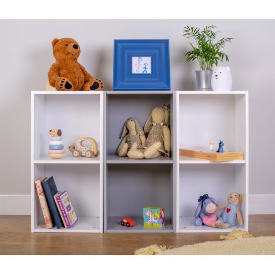 Ourbaby Children's shelving system 3in1 whitegray banaby.eu