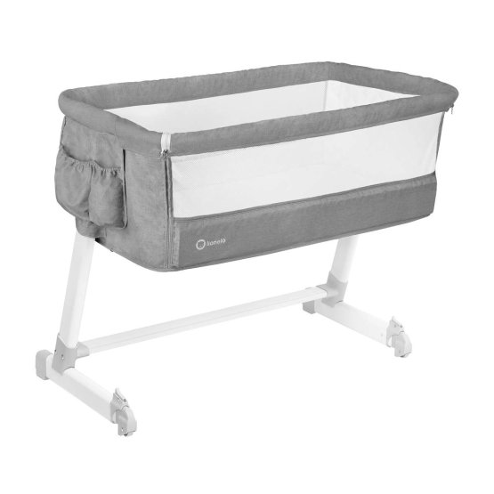 Travel cot to bed parents Theo - light grey