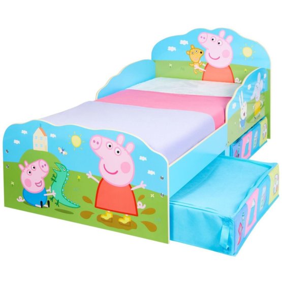 Children bed Peppa Pig with storage boxes
