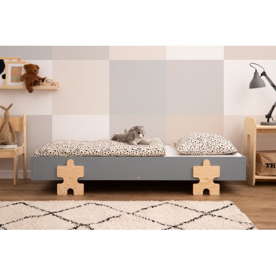 Universal bed Puzzle - gray