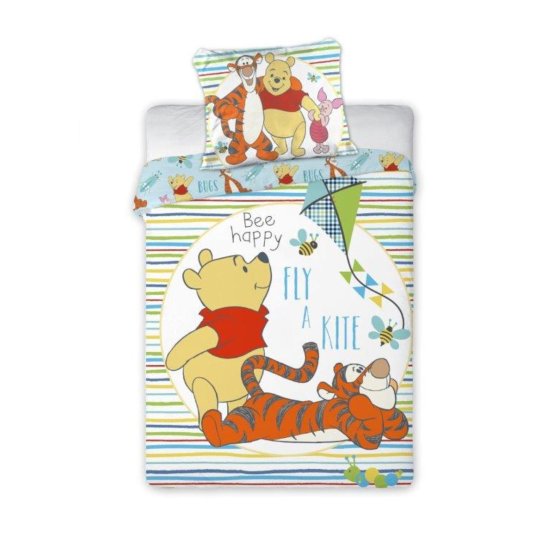 Baby bedding Winnie the Pooh, friends and a kite